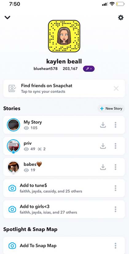 Взломать список контактов Snapchat